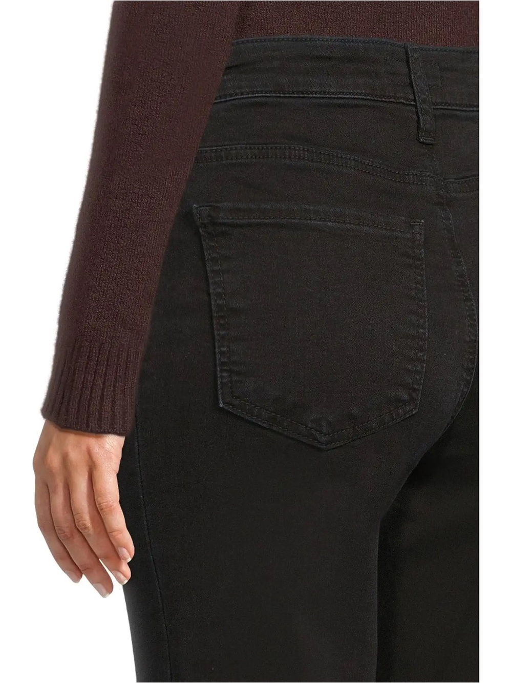 KUT From The Kloth Kelsey High Rise Fab Ab Ankle Flare Jeans Black Sz 14 - Picture 2 of 12